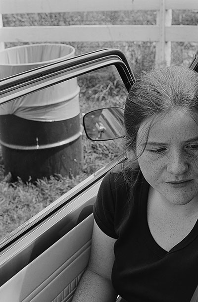Cathy (Sister) in Car c.1978